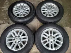 Velg toyota fortuner VNT R17 original paket ban second 4pcs terima tt