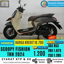 PROMO SCOOPY FISHION MURAH GARANSI CASH&KREDIT FREE OLI