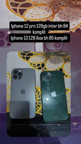 Iphone 13 ibox dan 12 pro inter