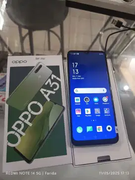 Oppo A31 6/128gb bekas fullset normal bisa TT