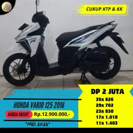 JUAL CEPAT HONDA VARIO 125 2016 CASH KREDIT SEKEN BERGARANSI