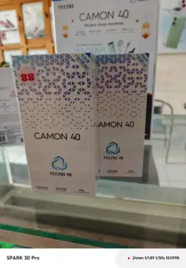 Tecno Camon 40 8GB+8GB/128GB ,Baru,Segel Box,Garansi Resmi,Original