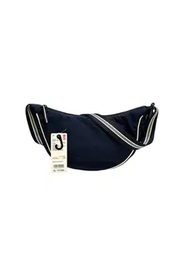UNIQLO Round Mini Shoulder Bag Lined Navy (Sling Bag Wanita Cewek)
