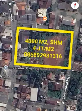 TANAH PINGGIR JALAN JURANGMANGU TIMUR, PONDOK AREN, TANGERANG SELATAN