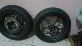 Velg pcx 2024.sebulan pakai.velg+ban bawaan