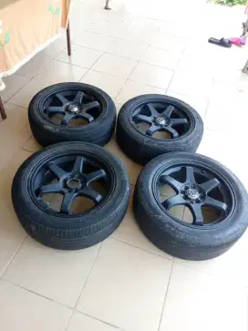 Di jual velg mobil te37 ring 17 double pcd
