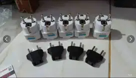 Over Steker Adaptor Kaki 3 ke 2 Travel Adapter Universal