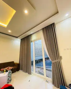 Melayani Gorden Blackout Sekat Klinik Hordeng Pintu Gordyn Vitrase