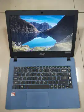 Dijual laptop Acer Aspire A314-21 AMD A4-9120 RAM 4gb  SSD 256gb win11