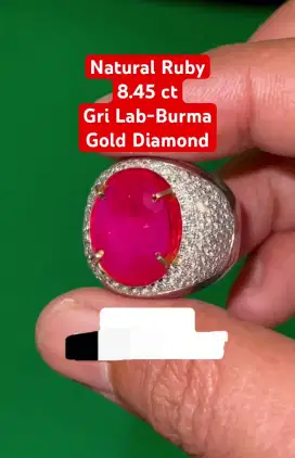 Ruby Burma Gold Diamond