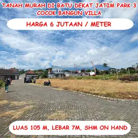 Tanah di Batu Dekat Jatim Park 3 Cocok Bangun Villa