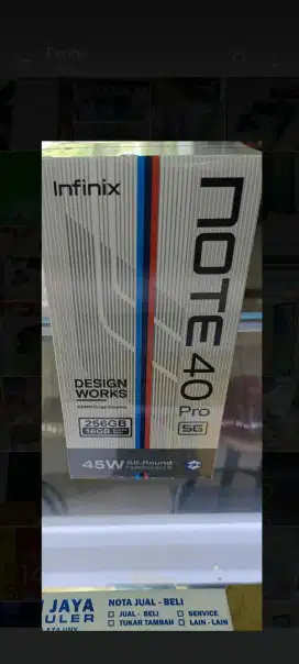 Infinix note 40 pro 5G 8/256 layar lengkung wireless charger