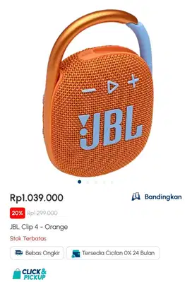 JBL Clip 4 - Orange