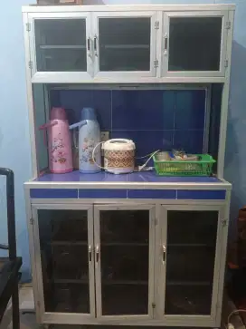 Lemari almunium keramik kitchen set