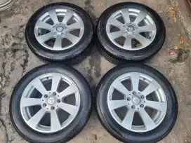 Velg mercy C200 R16 original paket ban michelin 95% 4pc bisa tt