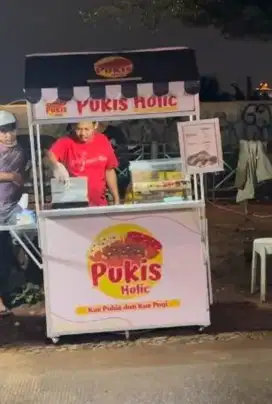 Gerobak bekas hanya booth pukis dan perlengkapan