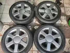 Velg Nissan elgrand R17 original paket ban bisa innova serena xtrail