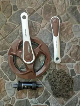 Crankset prowheel 42T BCD 165 alloy ringan
