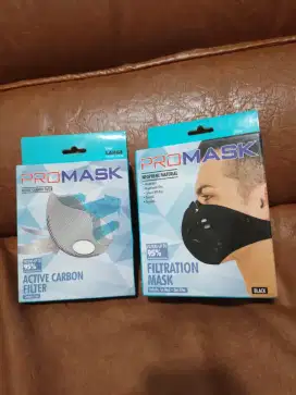 PROMASK Masker Filtrasi dgn Filter Karbon Aktif (1 Masker + 5 Filter)