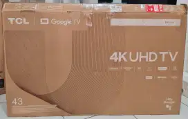 TCL GOOGLE TV 43 INCH , Support Youtube , Netflix , Lengkap Fullsett