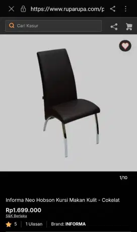Kursi Informa tipe Neo Hobson warna hitam