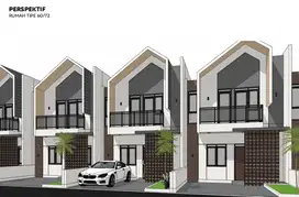 Rumah 2 lantai syariah tanpa bank tanpa riba di Cidokom gunung sindur