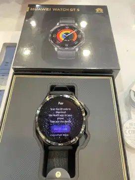 Huawei Watch Gt 5 black free strap cicilan 0%