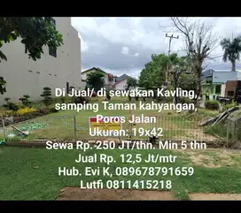 Di sewakan Tanah, poros jln, samping Taman kahyangan