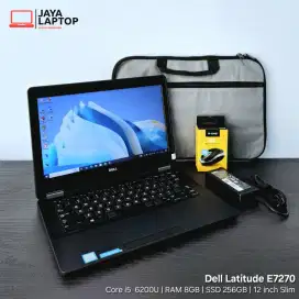 Dell Latitude E7270 Core i5 RAM 8GB SSD 256GB Slim Laptop Second Bekas