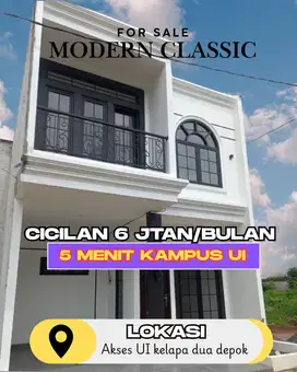 Cukup 3 juta punya rumah di Depok - 2 menit Mako Brimob kelapa dua