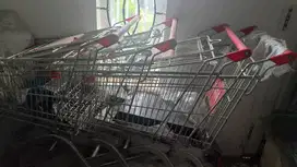 Trolley Belanja Kapasitas 60 liter 4 pcs untuk supermarket, minimarket