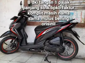 Honda Vario 110 led 2015 CBS combi break cw asli hitam B dki pajak pjg