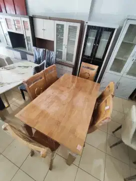 KREDIT SET MEJA MAKAN 6 KAKI, PROMO CICILAN RINGAN TENOR 12 BULAN