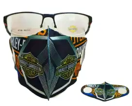 Masker harley davidson motif keren keren