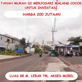 Tanah Dekat UB di Merjosari Malang Cocok Investasi