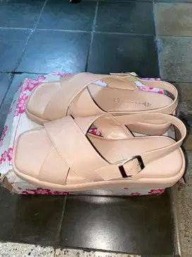SANDAL SENDAL AYAKY BARU UK 40 IVORY
