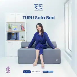￼Sofa Bed 2in1 Uk. 120x180 TURU Minimalis Grey / Trifold Kasur Sofa
