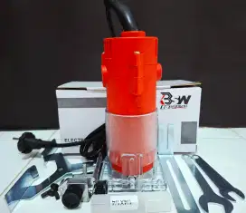 Baru Mesin router wood trimmer 6mm profil ukir kayu 550w 30.000 rpm
