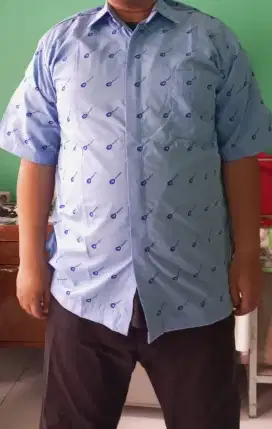Baju kemeja bluebird