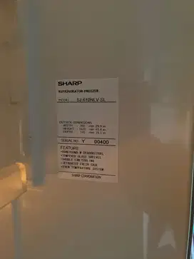 Kulkas sharp 2 pintu