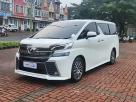 [Garansi 1th!!] Toyota Vellfire 2.5 ZG AT NIK 2015!! White On Black!!