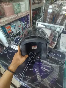 HELM JS ARMOR HITAM GLOSSY