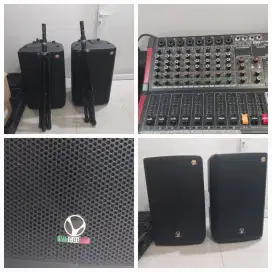 Sound sistem + mixer 1 set