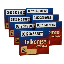 Kartu perdana telkomsel simpati seri 0812345