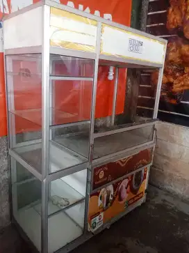 JUAL GEROBAK STENLIS BUAT DAGANG APA AJA KONDISI MULUS 80%