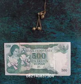 Uang kuno 500 rupiah th 1977