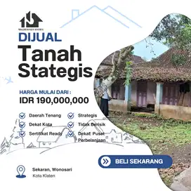 TANAH KAVLING SHM DEKAT DENGAN KOTA KLATEN