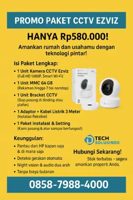 Pasang CCTV Ezviz online 24 jam