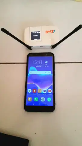Dijual Hp Huawei Y6 Primer 2018 + Modem Mifi Bolt