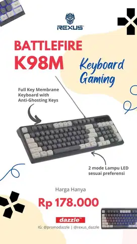 Keyboard membran Rexus K98M